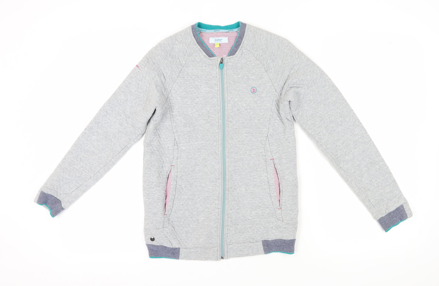 Baker by Ted Baker Boys Grey Full Zip Sweatshirt 11-12Y