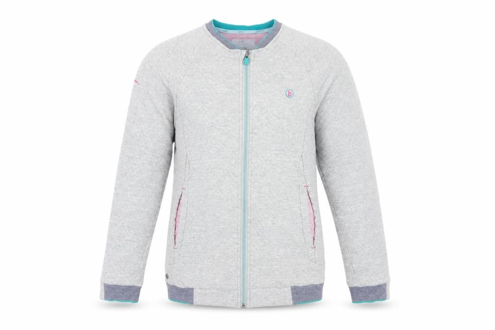 Front view of Baker by Ted Baker boys’ grey full zip sweatshirt 11-12y