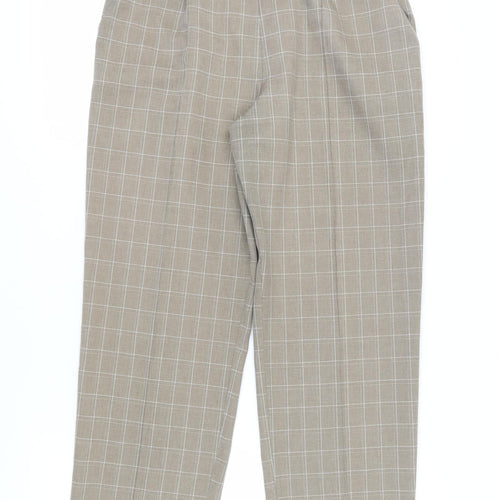 Marks and Spencer Women's Brown Check Dress Pants 18
