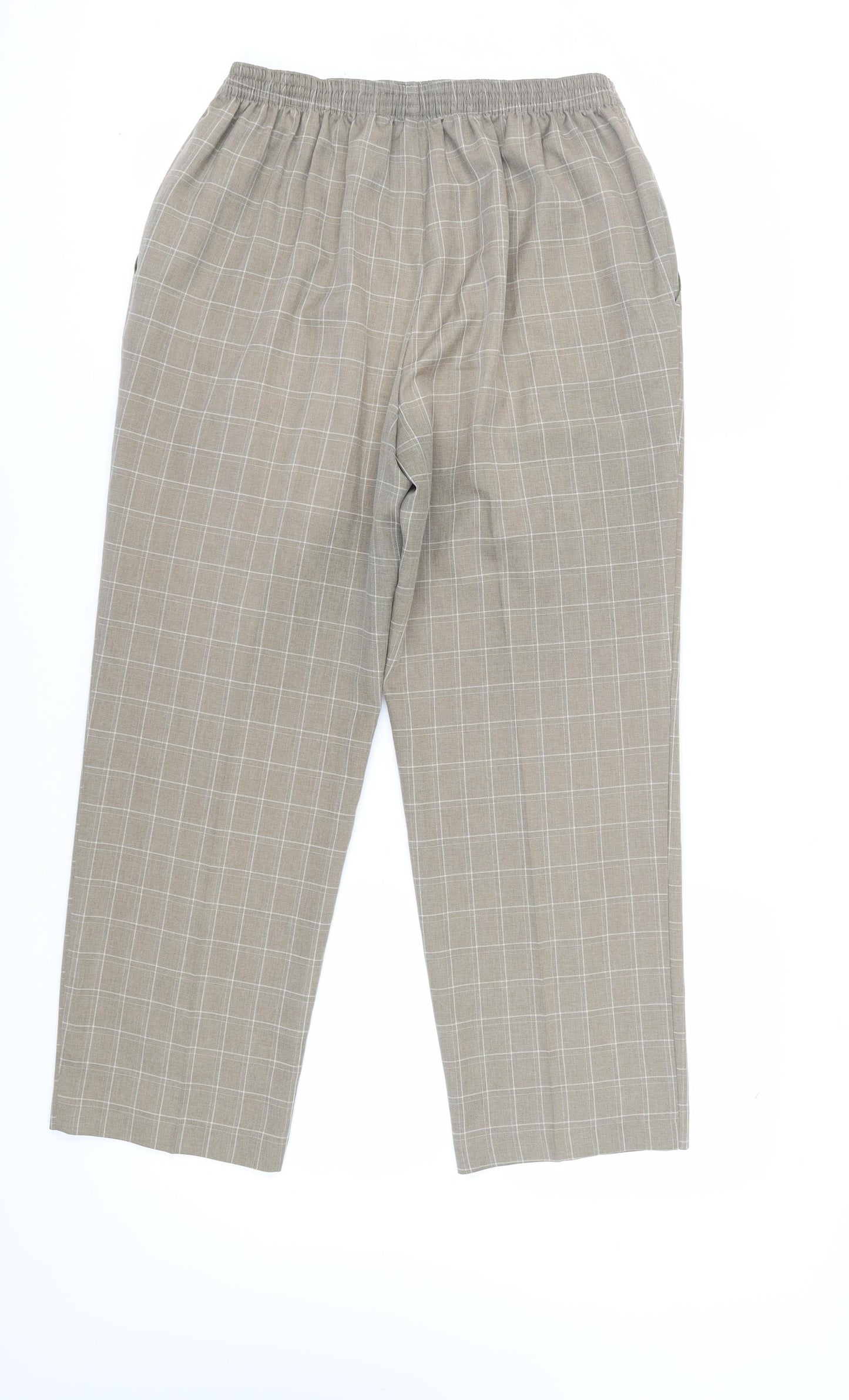 Marks and Spencer Women's Brown Check Dress Pants 18