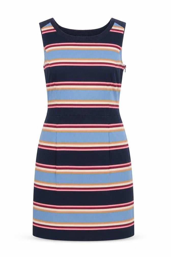 Front view of Tommy Hilfiger Women's Striped Sheath Dress, size 2