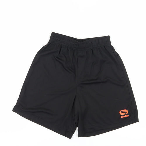 Sondico Boys Black Athletic Shorts 13 Years