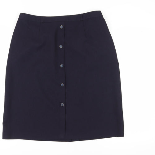 Bertetex Women's Blue Knee Length Pencil Skirt Size 18