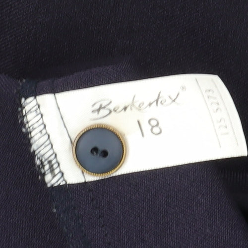 Bertetex Women's Blue Knee Length Pencil Skirt Size 18