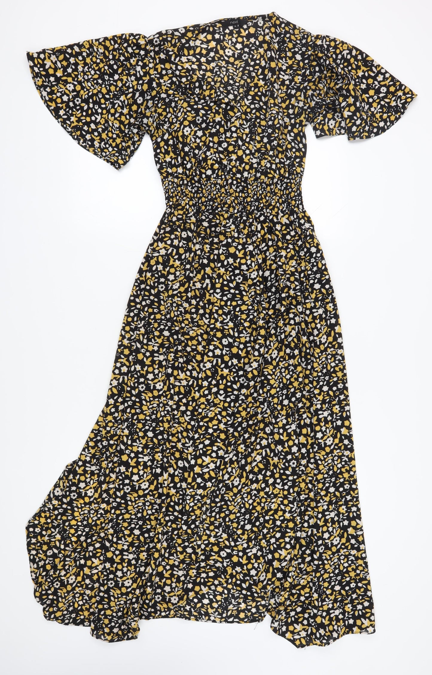 Next Women's Floral A-Line Midi Dress, Size 10