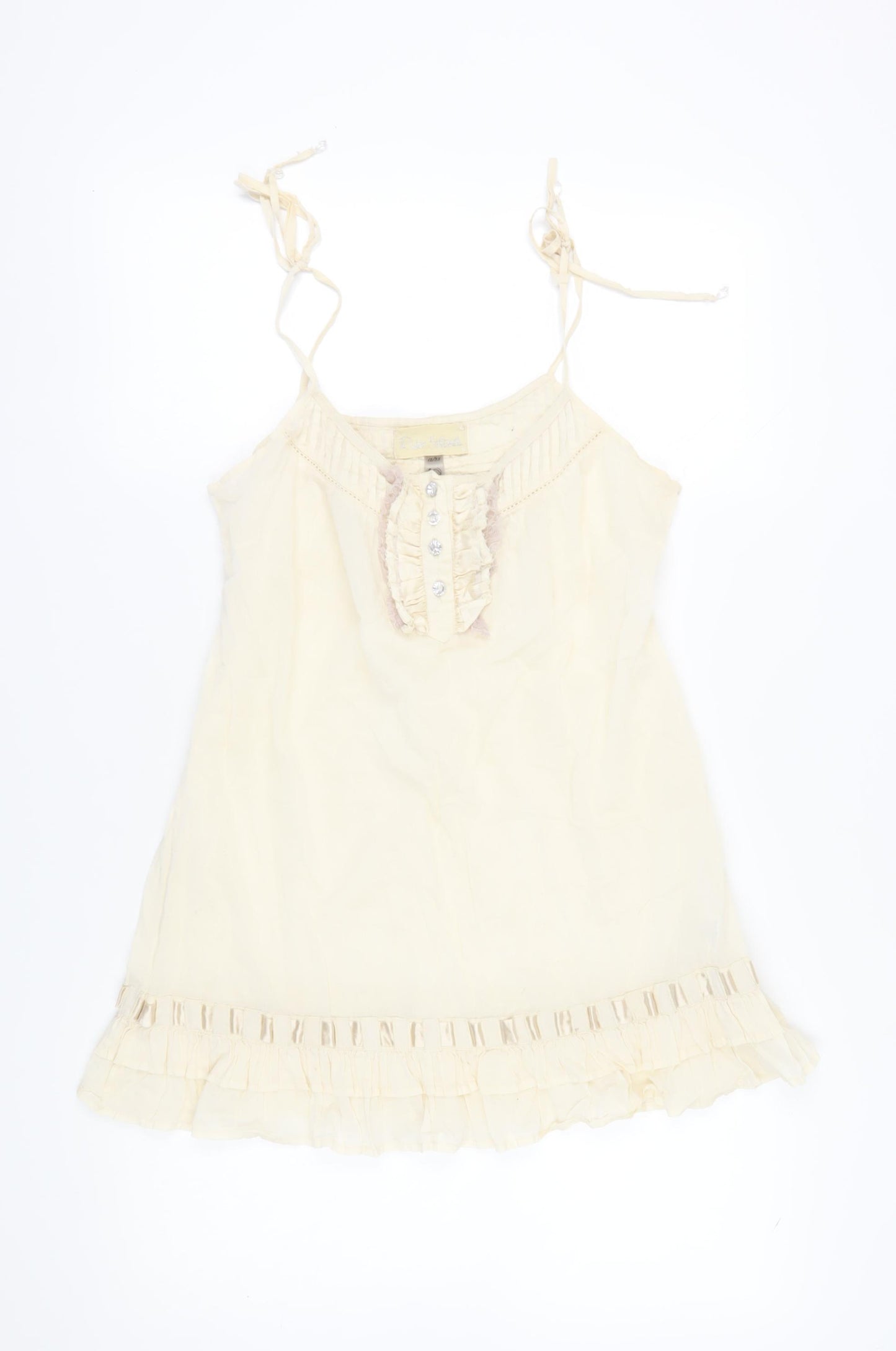River Island Ivory Camisole Tank Top - Women's Size 12