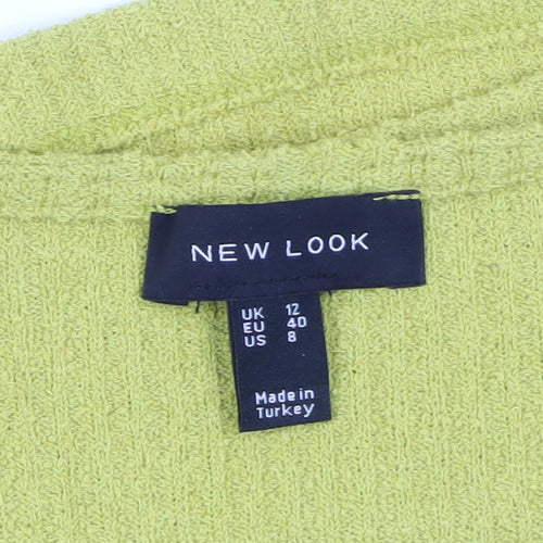 New Look Women's Yellow Pullover Jumper Size 12
