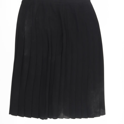 Amaranto Women's Black Pleated Skirt Size 18 Casual