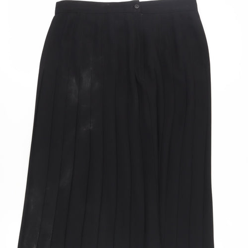 Amaranto Women's Black Pleated Skirt Size 18 Casual