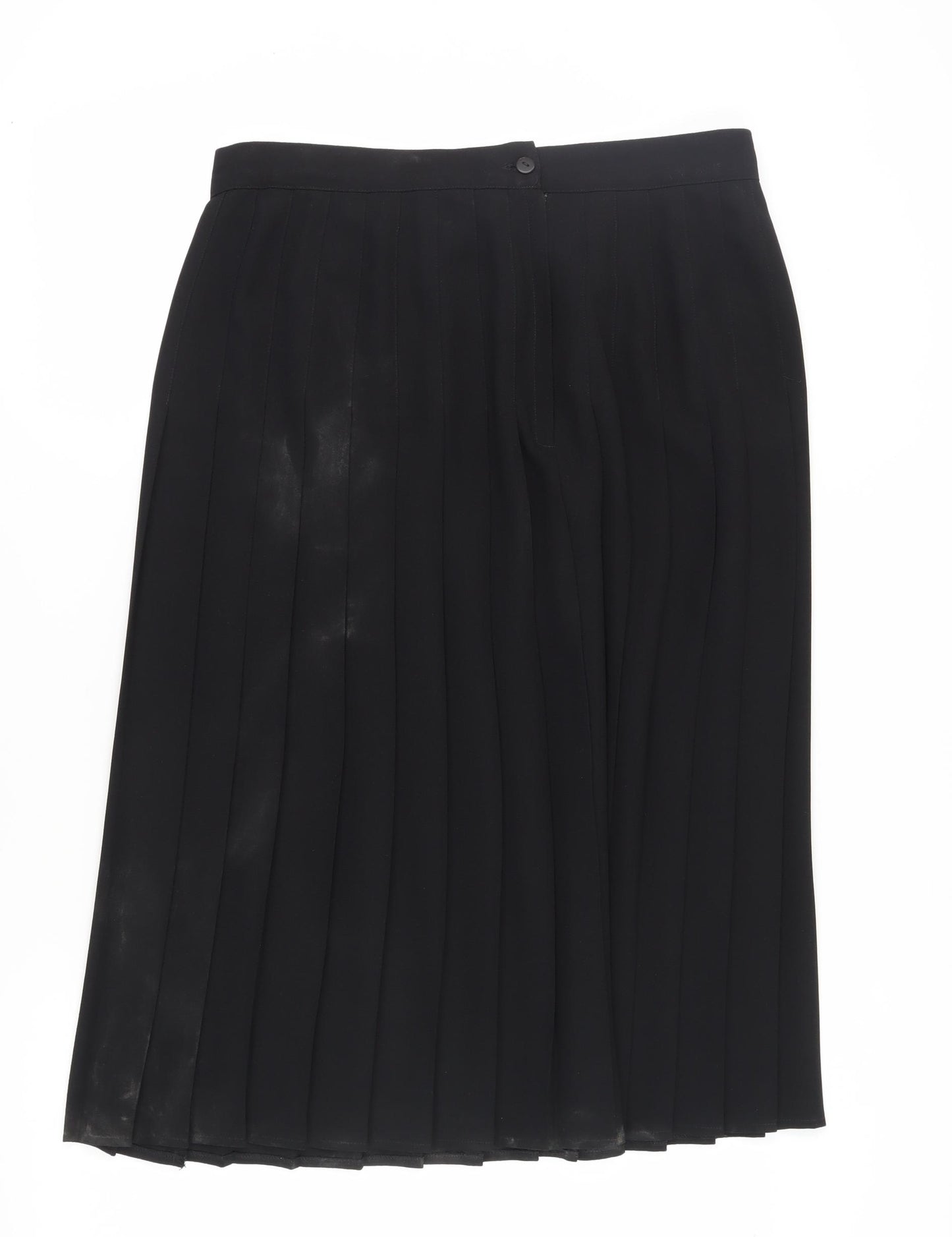 Amaranto Women's Black Pleated Skirt Size 18 Casual