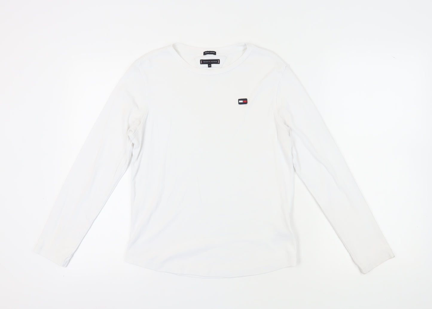 Tommy Hilfiger Unisex Kids White Long Sleeve T-Shirt