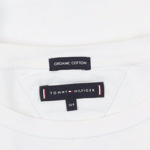 Tommy Hilfiger Unisex Kids White Long Sleeve T-Shirt