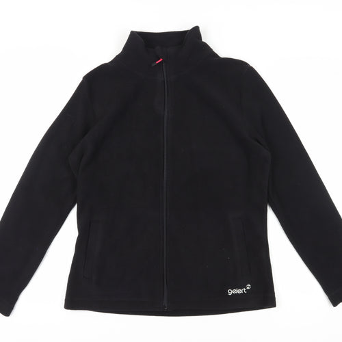 Gelert Women's Black Fleece Jacket 12 Zip Casual