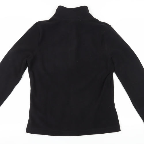 Gelert Women's Black Fleece Jacket 12 Zip Casual