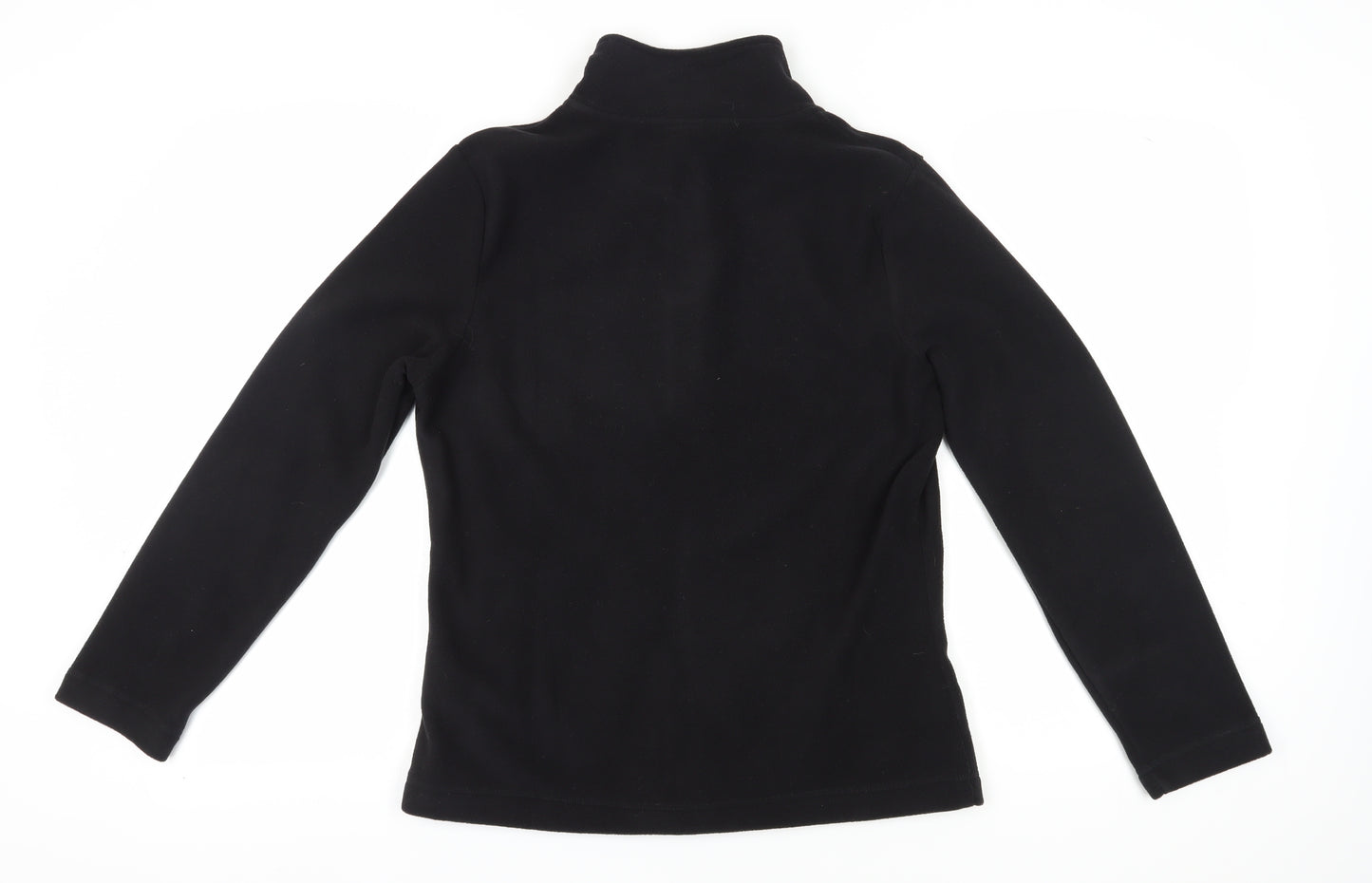 Gelert Women's Black Fleece Jacket 12 Zip Casual