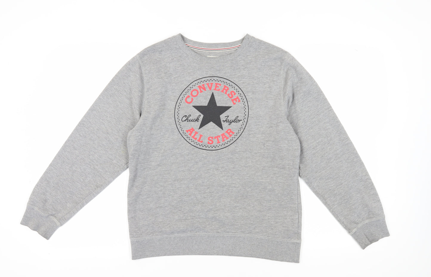 Converse Kids Grey XL Pullover Sweatshirt with Logo