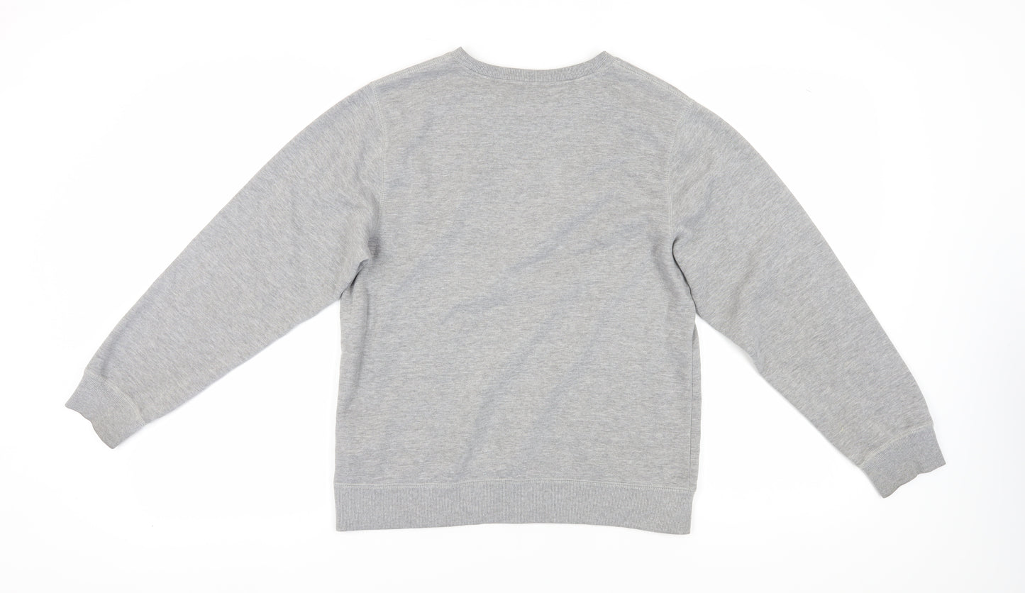 Converse Kids Grey XL Pullover Sweatshirt with Logo