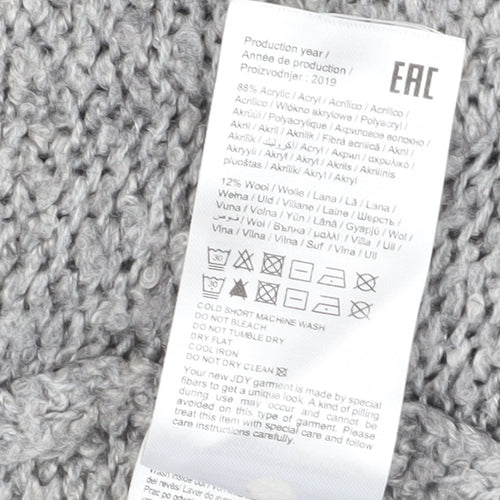 Jacqueline de Yong Women's Grey Cardigan V-Neck L