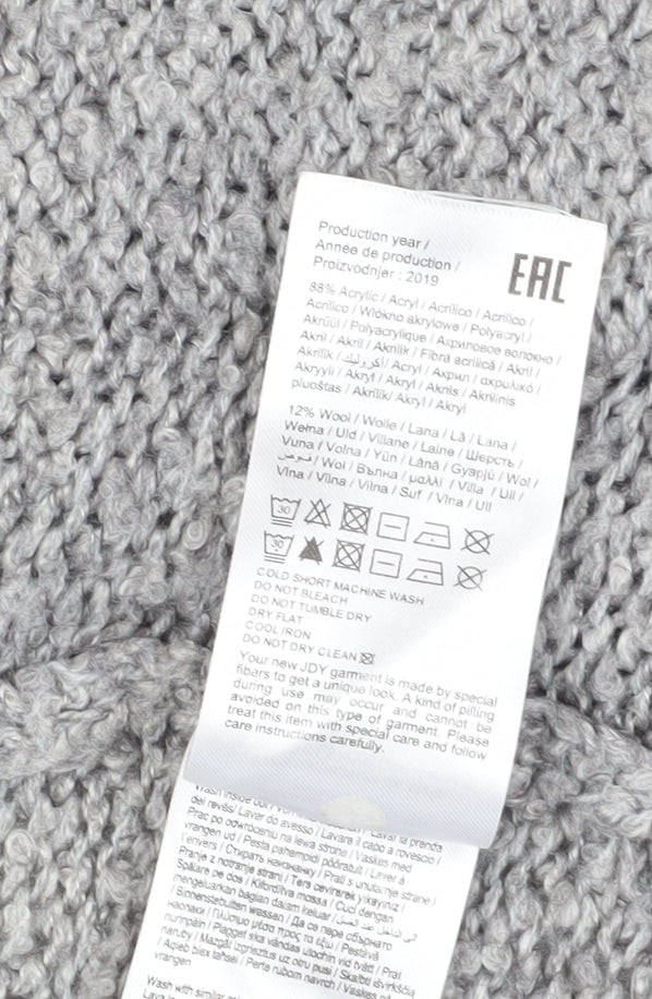 Jacqueline de Yong Women's Grey Cardigan V-Neck L