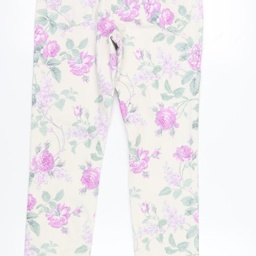 Laura Ashley Women's Floral Multicoloured Ankle Jeans Size 12