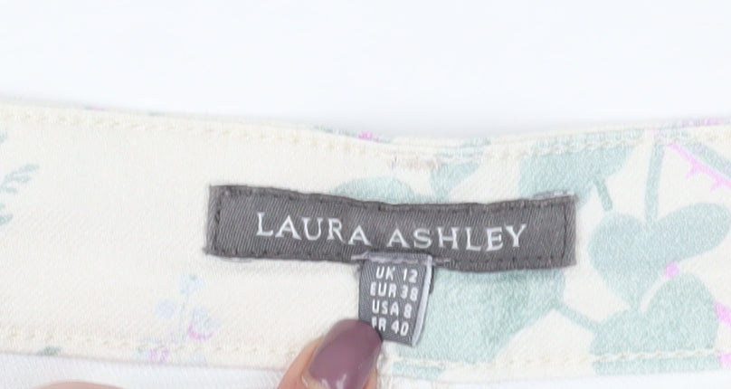 Laura Ashley Women's Floral Multicoloured Ankle Jeans Size 12