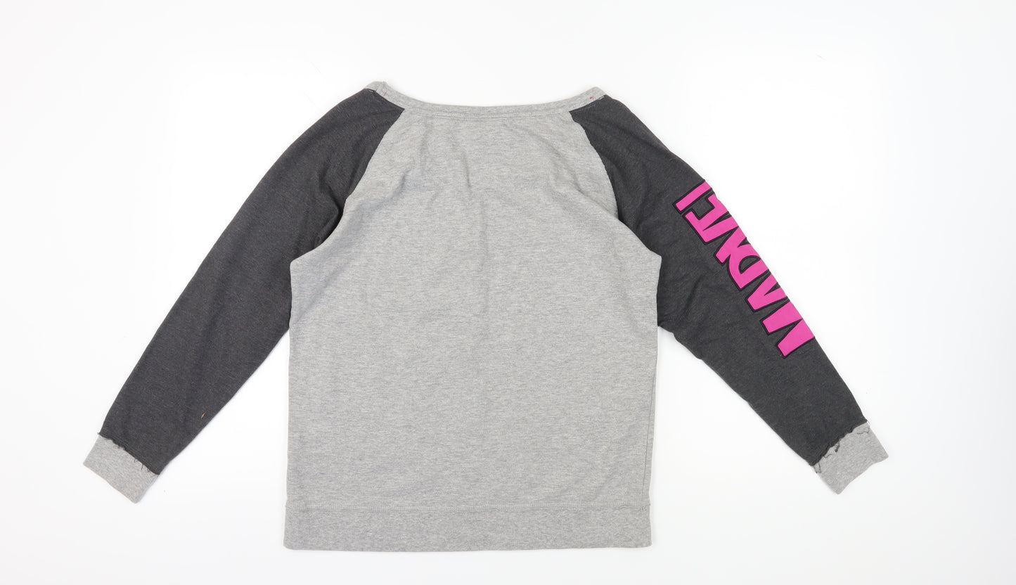Marvel Women's Grey 14 Comics Superhero Pullover Sweatshirt