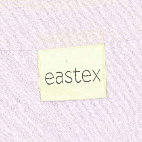 Eastex Women's Purple Button-Up Top, Size 16, Embroidered