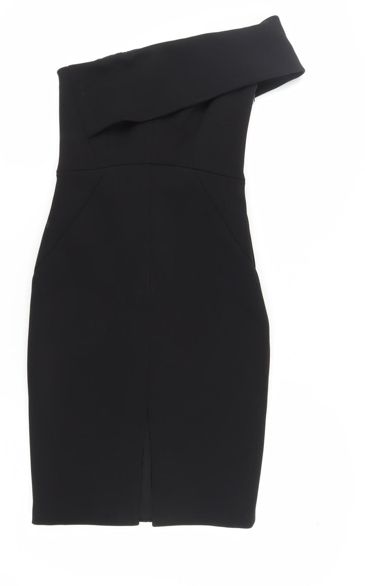 Whistles Women's Black Sheath Dress Size 8, Off Shoulder