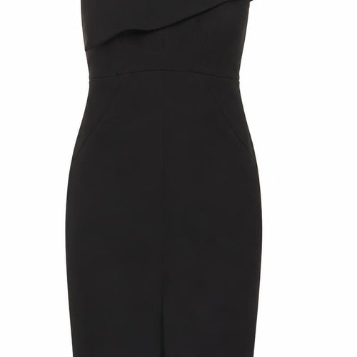 Whistles Women's Black Sheath Dress Size 8, Off Shoulder