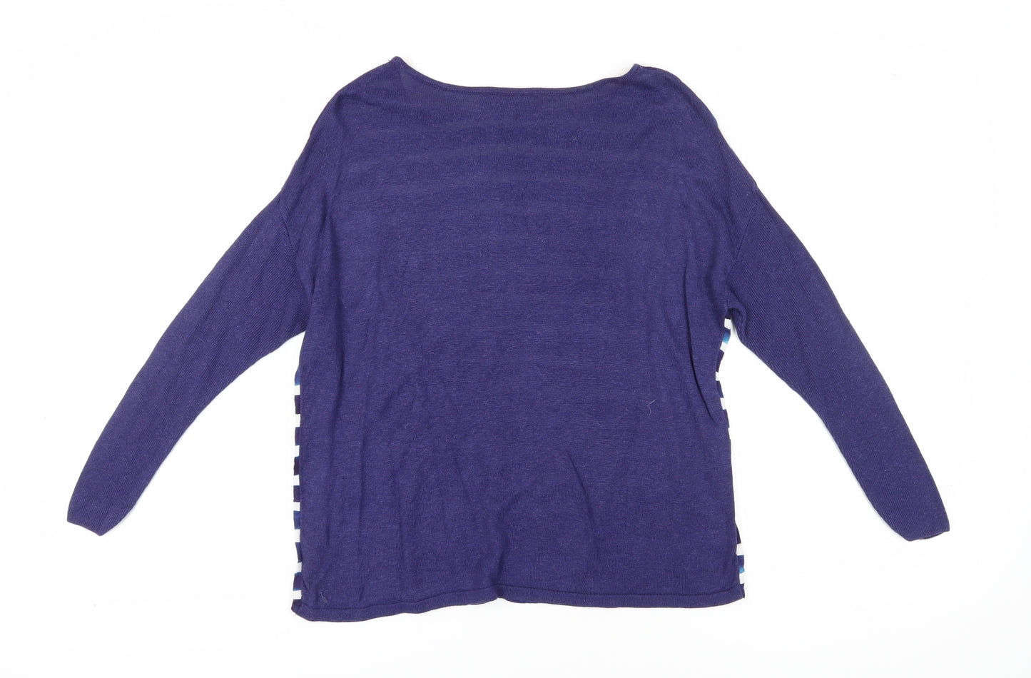 Joules Women's Blue Striped Knit T-Shirt XS
