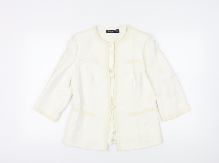 Jacques Vert Women's Ivory Suit Jacket Size 12