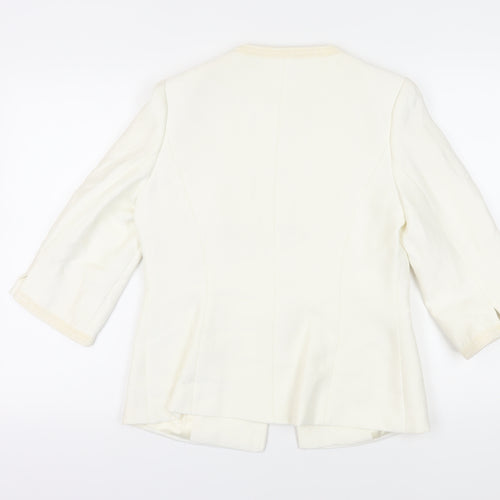 Jacques Vert Women's Ivory Suit Jacket Size 12