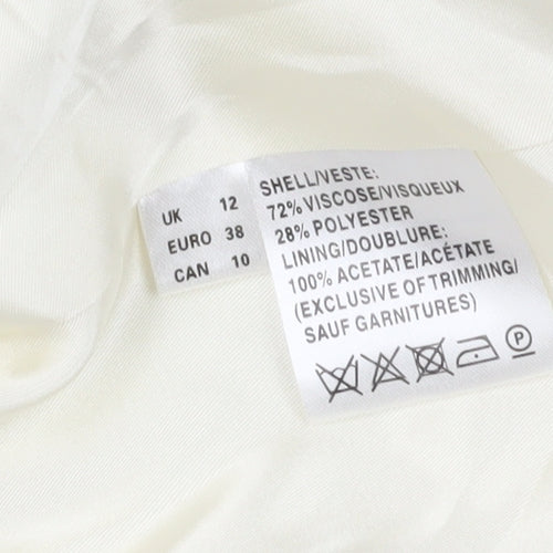 Jacques Vert Women's Ivory Suit Jacket Size 12
