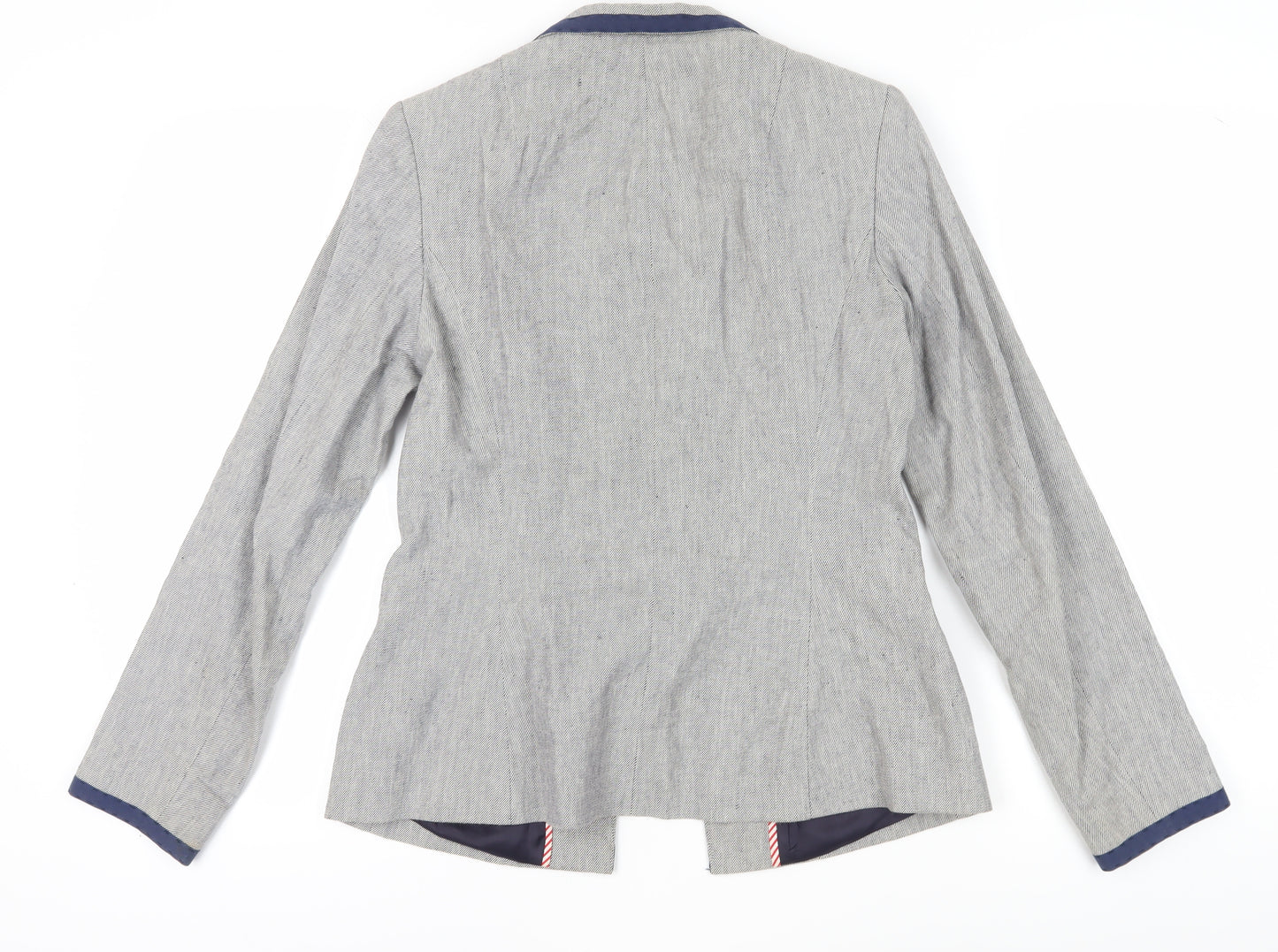 Whistles Women’s Grey Herringbone Blazer UK 12