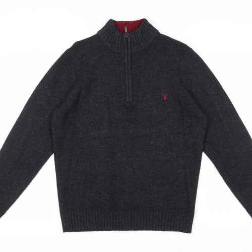 Viyella Men's Small Black Full Zip Jumper