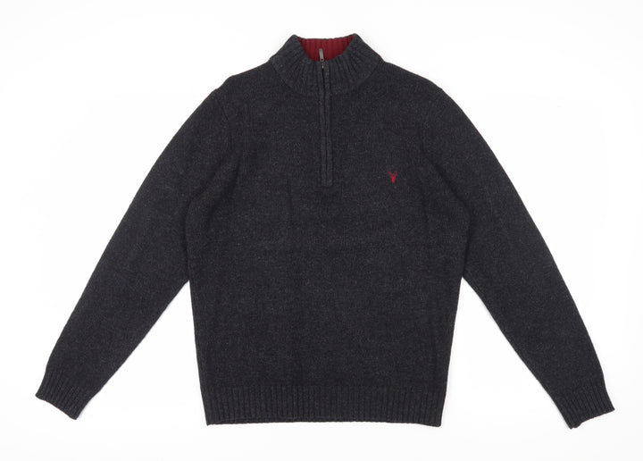 Viyella Men's Small Black Full Zip Jumper