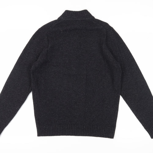 Viyella Men's Small Black Full Zip Jumper