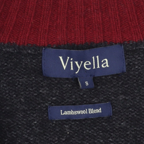 Viyella Men's Small Black Full Zip Jumper