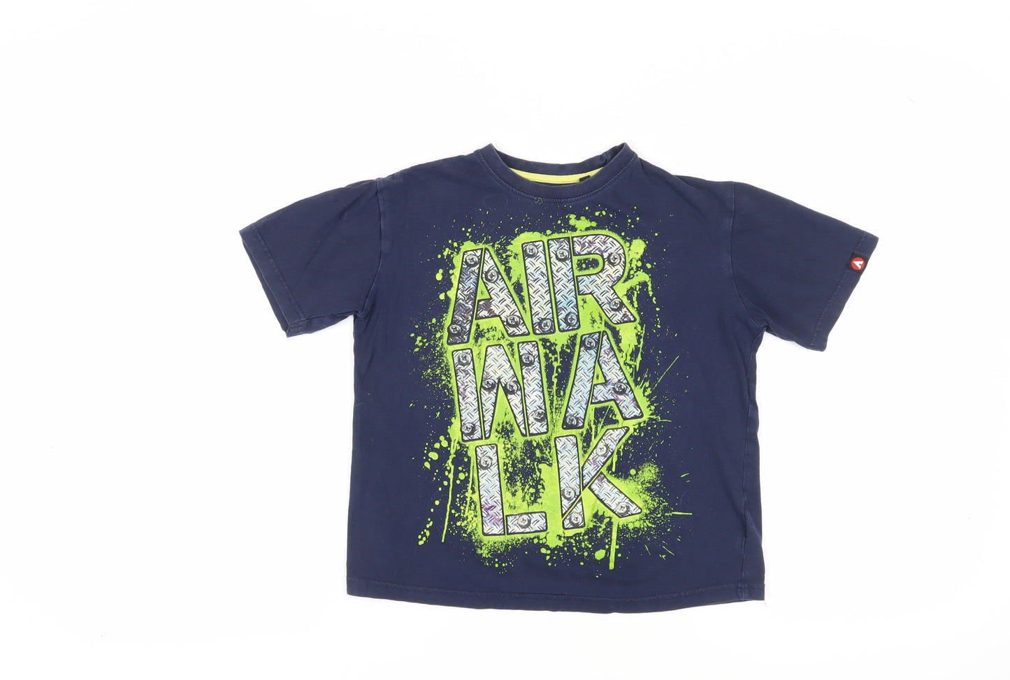 Airwalk Boys Blue Graphic T-Shirt, Age 9-10, Cotton Casual