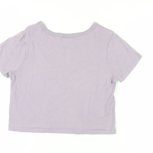 Champion Womens Purple Cropped T-Shirt S