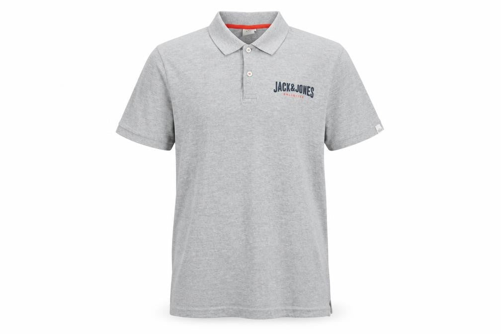 Jack & Jones Grey Men's Medium Polo Shirt