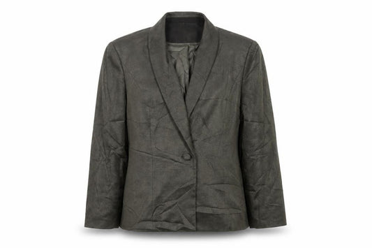 Front view of Jacques Vert Green Women's Blazer, size 20, Regular Fit