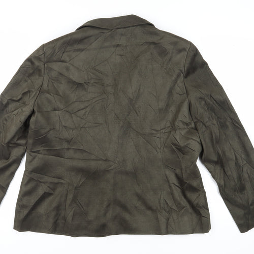 Jacques Vert Green Women's Blazer Size 20, Regular Fit