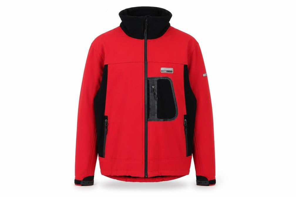 Front view of Trespass Men's Red XS Soft Shell Jacket