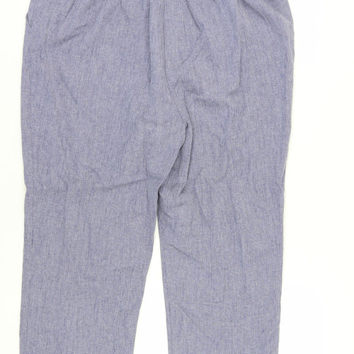 Honor Millburn Women's Blue Cropped Trousers, Size 18