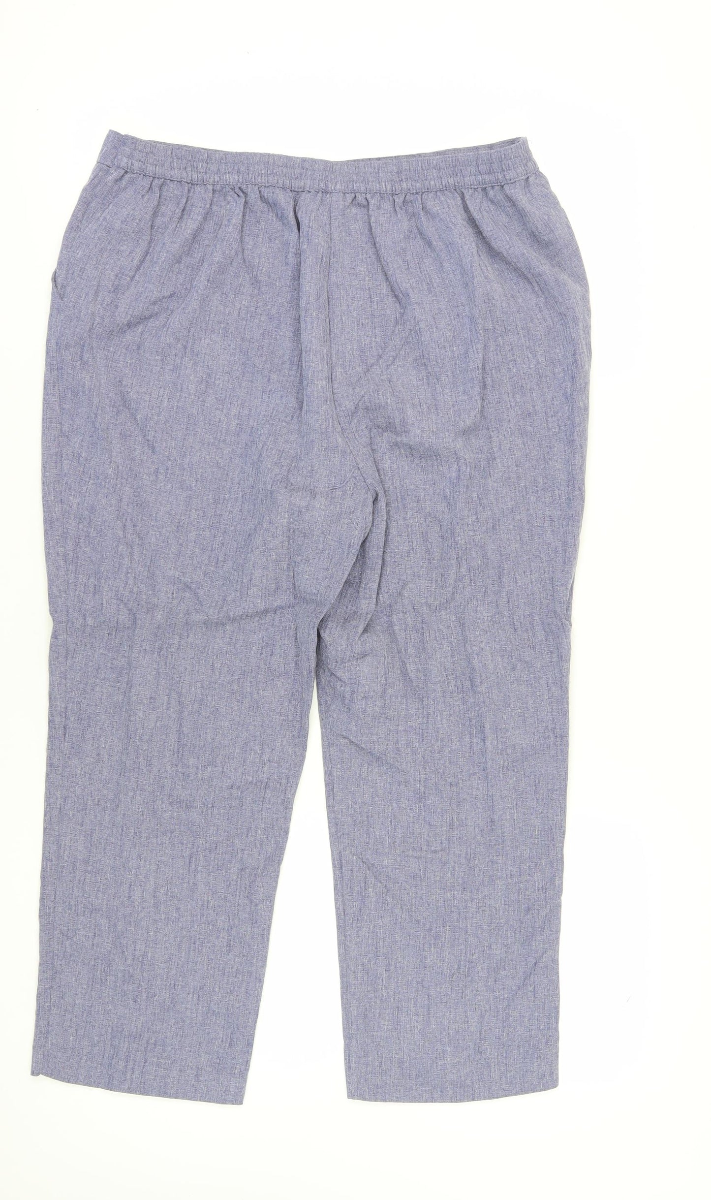 Honor Millburn Women's Blue Cropped Trousers, Size 18