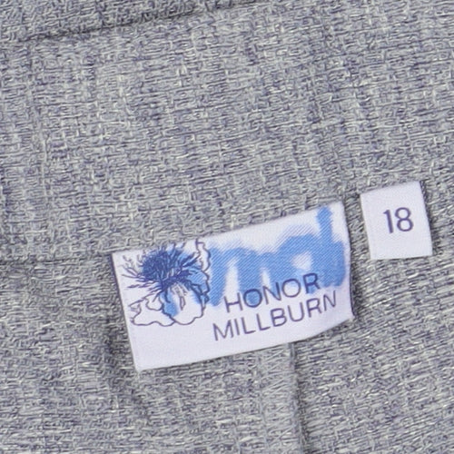 Honor Millburn Women's Blue Cropped Trousers, Size 18