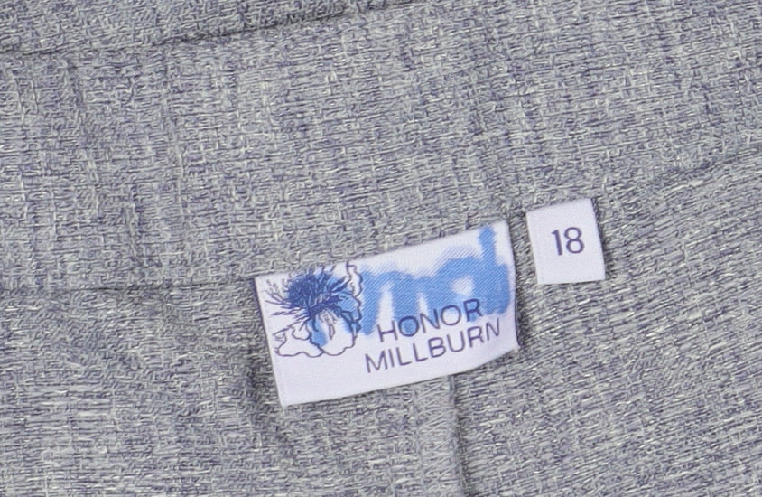 Honor Millburn Women's Blue Cropped Trousers, Size 18