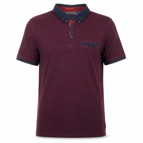 Ted Baker Men’s Red Polo Shirt - Size L, Button Down