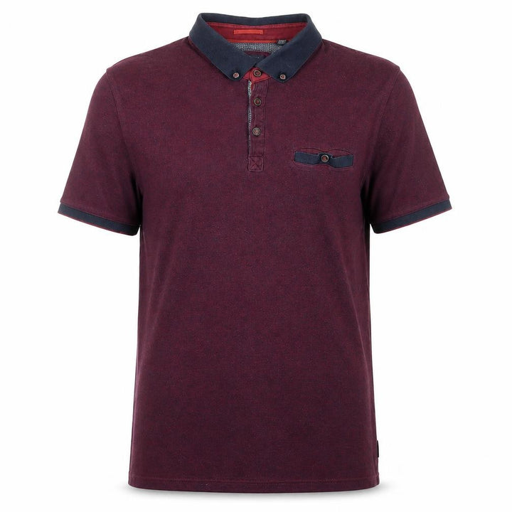 Ted Baker Men’s Red Polo Shirt - Size L, Button Down